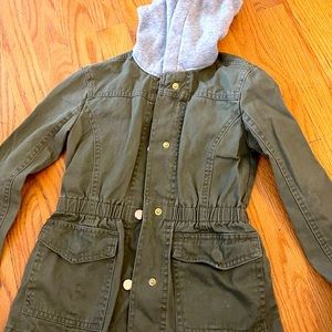 Army green fall coat